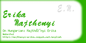 erika majthenyi business card